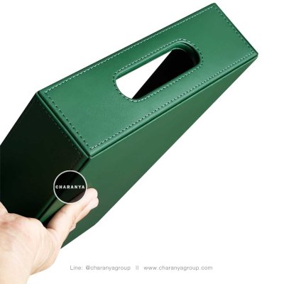 Leather Tray ถาดหนัง ถาดเสริฟ ถาดมีหูจับ ถาดใส่ของ ถาดใส่ขนม ถาดโรงแรม ถาดร้านอาหาร 