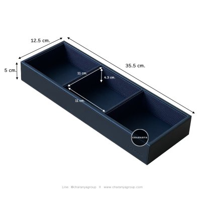 3 PIECE Belt&Buckle storage box Tray กล่องใส่เข็มขัด กล่องเก็บเข็มขัด กล่องเข็มขัด ที่ใส่เข็มขัด กล่องใส่เนคไท ถาดใส่เนคไท ถาดลิ้นชัก ถาดหนัง ถาด 3 ช่อง
