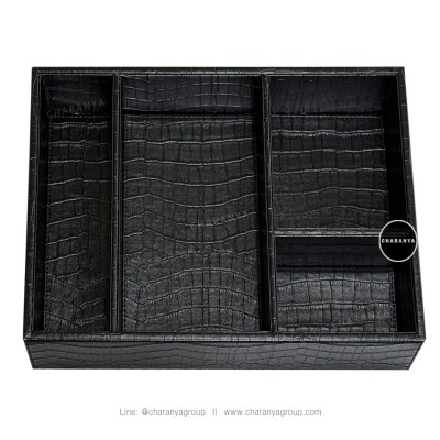 Leather Tray ถาดหนัง ถาดแบ่งช่อง ใส่ของอเนกประสงค์ ถาดใส่ชุดกาแฟ ถาดจัดชุดกาแฟ ถาดในห้องพักโรงแรม ถาดโรงแรม ถาดใส่ของห้องVIP ถาดใส่อาหารว่าง ถาดใส่ขนม ถาดลิ้นชัก ถาดใส่เข็มขัด ถาดใส่ตู้เสื้อผ้า ถาดใส่ลิ้นชักถาดใส่เครื่องแต่งกาย ถาดใส่เครื่องประดับ