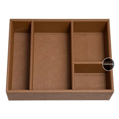 Leather Tray ถาดหนัง ถาดแบ่งช่อง ใส่ของอเนกประสงค์ ถาดใส่ชุดกาแฟ ถาดจัดชุดกาแฟ ถาดในห้องพักโรงแรม ถาดโรงแรม ถาดใส่ของห้องVIP ถาดใส่อาหารว่าง ถาดใส่ขนม ถาดลิ้นชัก ถาดใส่เข็มขัด ถาดใส่ตู้เสื้อผ้า ถาดใส่ลิ้นชักถาดใส่เครื่องแต่งกาย ถาดใส่เครื่องประดับ