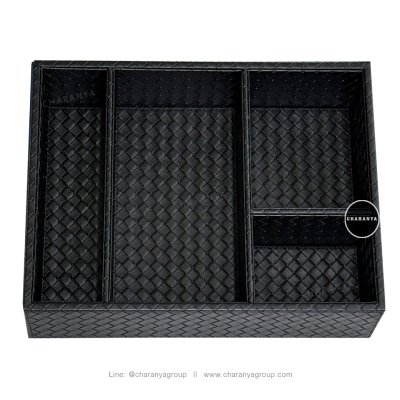 Leather Tray ถาดหนัง ถาดแบ่งช่อง ใส่ของอเนกประสงค์ ถาดใส่ชุดกาแฟ ถาดจัดชุดกาแฟ ถาดในห้องพักโรงแรม ถาดโรงแรม ถาดใส่ของห้องVIP ถาดใส่อาหารว่าง ถาดใส่ขนม ถาดลิ้นชัก ถาดใส่เข็มขัด ถาดใส่ตู้เสื้อผ้า ถาดใส่ลิ้นชักถาดใส่เครื่องแต่งกาย ถาดใส่เครื่องประดับ