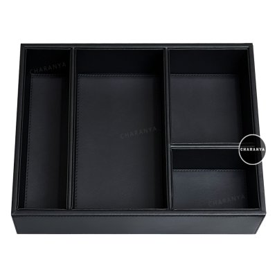Leather Tray ถาดหนัง ถาดแบ่งช่อง ใส่ของอเนกประสงค์ ถาดใส่ชุดกาแฟ ถาดจัดชุดกาแฟ ถาดในห้องพักโรงแรม ถาดโรงแรม ถาดใส่ของห้องVIP ถาดใส่อาหารว่าง ถาดใส่ขนม ถาดลิ้นชัก ถาดใส่เข็มขัด ถาดใส่ตู้เสื้อผ้า ถาดใส่ลิ้นชักถาดใส่เครื่องแต่งกาย ถาดใส่เครื่องประดับ