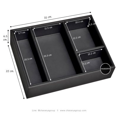 Leather Tray ถาดหนัง ถาดแบ่งช่อง ใส่ของอเนกประสงค์ ถาดใส่ชุดกาแฟ ถาดจัดชุดกาแฟ ถาดในห้องพักโรงแรม ถาดโรงแรม ถาดใส่ของห้องVIP ถาดใส่อาหารว่าง ถาดใส่ขนม ถาดลิ้นชัก ถาดใส่เข็มขัด ถาดใส่เครื่องแต่งกาย ถาดใส่เครื่องประดับ