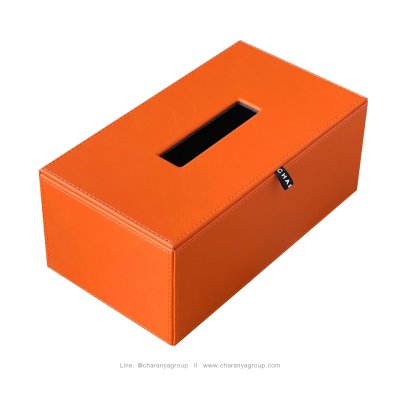 Leather Tissue Paper Box กล่องทิชชู่สีส้ม Orange กล่องกระดาษทิชชู่หนัง กล่องทิชชู่ห้องประชุม กล่องทิชชู่โรงแรม กล่องทิชชู่ออฟฟิศ กล่องทิชชู่บนโต๊ะอาหาร กล่องทิชชู่ร้านอาหาร กล่องทิชชู่รีสอร์ท กล่องทิชชู่โต๊ะทำงาน กล่องทิชชู่โต๊ะรับแขก กล่องทิชชู่หนัง ผลิต