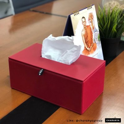 Tissue Paper Box กล่องทิชชู่สีแดง กล่องกระดาษทิชชู่หนัง กล่องทิชชู่ห้องประชุม กล่องทิชชู่โรงแรม กล่องทิชชู่ออฟฟิศ กล่องทิชชู่บนโต๊ะอาหาร กล่องทิชชู่ร้านอาหาร กล่องทิชชู่รีสอร์ท กล่องทิชชู่โต๊ะทำงาน กล่องทิชชู่โต๊ะรับแขก ผลิตด้วยวัสดุเกรด A