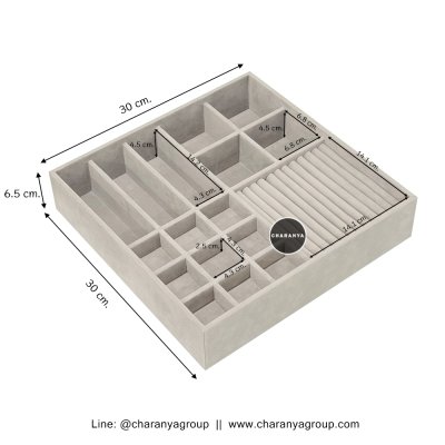 Jewelry Drawer Inserts ถาดกำมะหยี่ ถาดเครื่องประดับ ถาดลิ้นชัก ถาดใส่ไอซ์แลนด์ สั่งทำถาดเครื่องประดับ