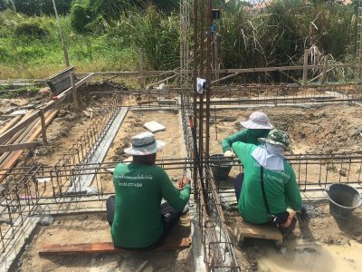 งานก่อสร้างบ้านพักอาศัย 2 ชั้น แพรกษา แพรกษา