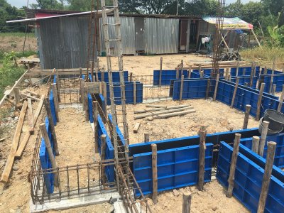 งานก่อสร้างบ้านพักอาศัย 2 ชั้น แพรกษา แพรกษา
