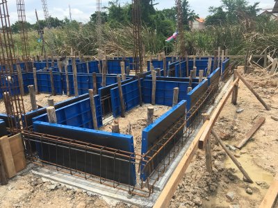 งานก่อสร้างบ้านพักอาศัย 2 ชั้น แพรกษา แพรกษา