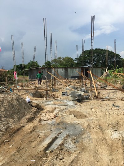 งานก่อสร้างบ้านพักอาศัย 2 ชั้น แพรกษา แพรกษา