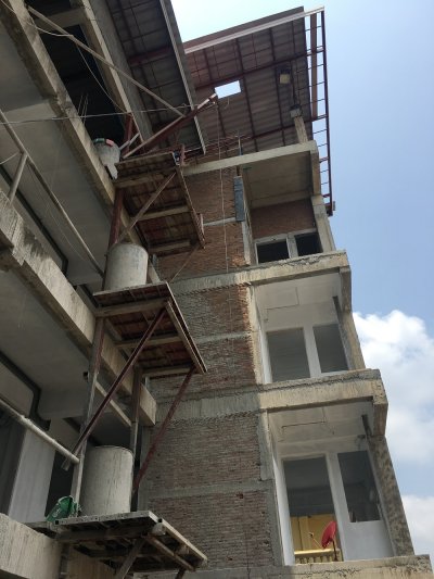 งานก่อสร้างอาคารพักอาศัย 4 ชั้น อุดมสุข