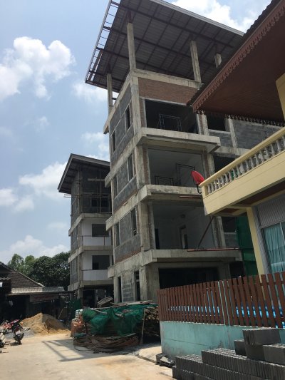 งานก่อสร้างอาคารพักอาศัย 4 ชั้น อุดมสุข
