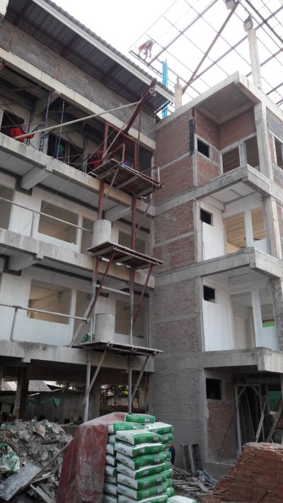 งานก่อสร้างอาคารพักอาศัย 4 ชั้น อุดมสุข