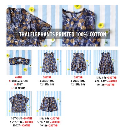 PRICE AND SIZE CHART