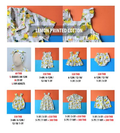 PRICE AND SIZE CHART