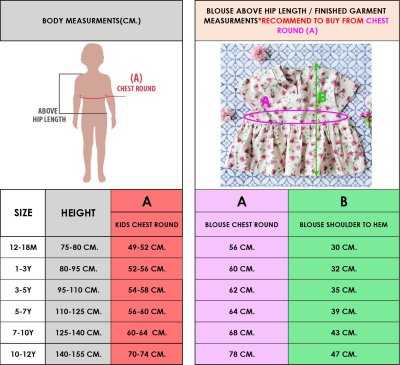PRICE AND SIZE CHART 25/26