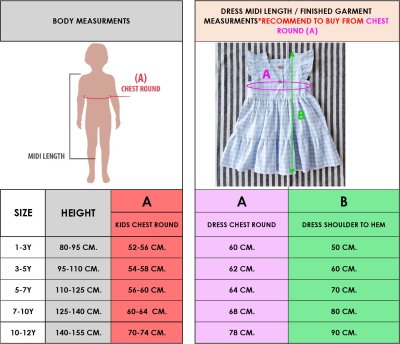 PRICE AND SIZE CHART 25/26
