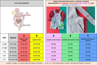 PRICE AND SIZE CHART 25/26