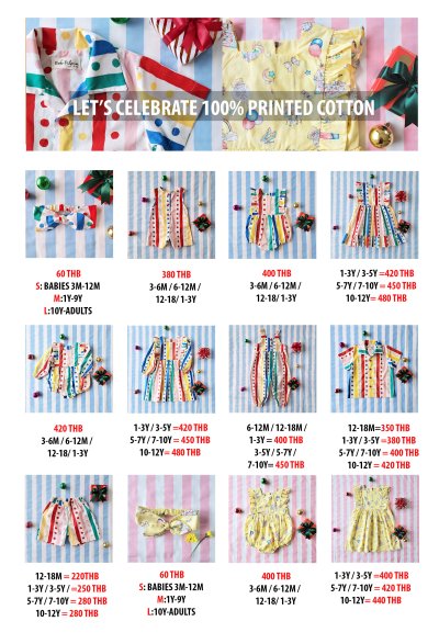 PRICE AND SIZE CHART 25/26