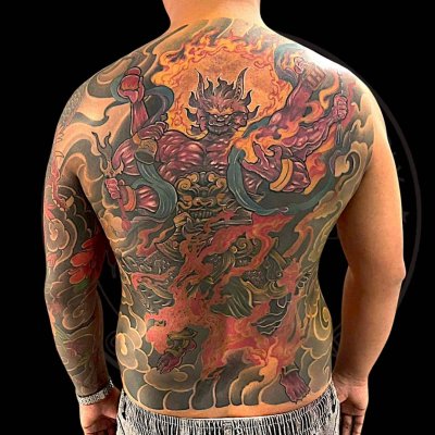 Full back tattoo 