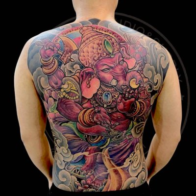 Full back tattoo 