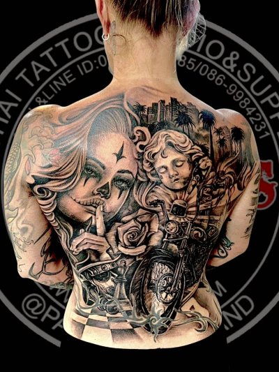 Full back tattoo 