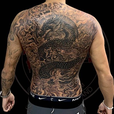 Full back tattoo 
