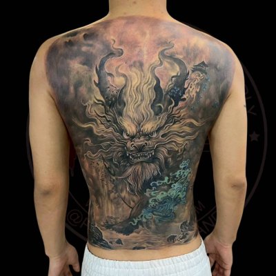 Full back tattoo 