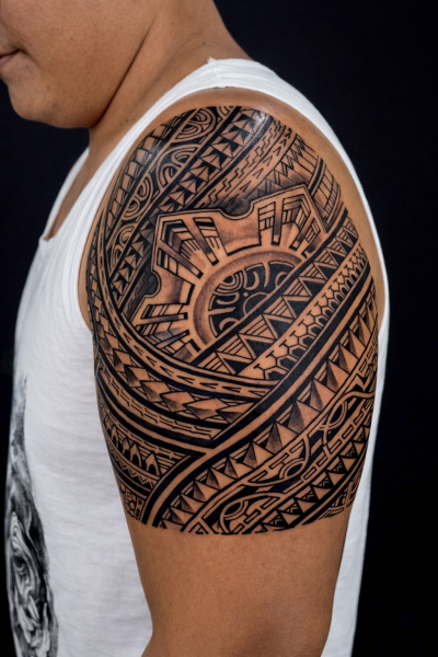 Tribal & Maori Tattoo Pattaya | Polynesian Sleeve & Custom Design