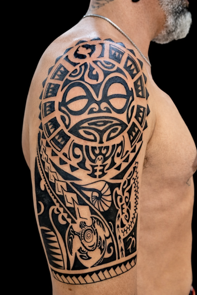 Tribal & Maori Tattoo Pattaya | Polynesian Sleeve & Custom Design