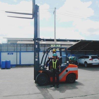 Check the forklift regularly