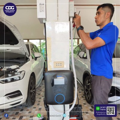(Charging Type Socket Type 2)22KWกำลังขับ32AกำลังไฟRFID Card + WiFi + 4GRFID recharge systemCharging recordMax current adjustableApp cloud contrloTeison EV Chager3P-32A-22KWOCPP SMART PRO MODEL TS-EVC22-002C-001www.cps.co.th02-7224040 Ext.9facebook.com/cp
