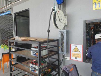 PIPE THREADING INSTALLATION FOR LINE LUBRICANT