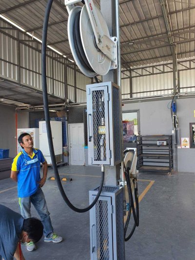 PIPE THREADING INSTALLATION FOR LINE LUBRICANT