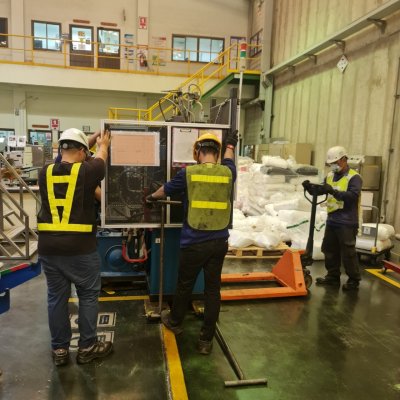 RELOCATE AND INSTALL MACHINE