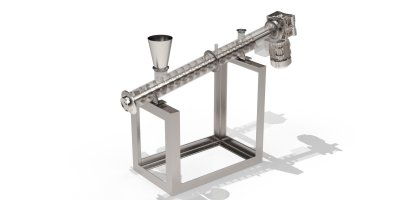 Screw heater conveyor for cyclone cube