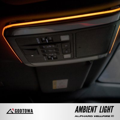 ผลงานการติดตั้ง AMBIENT LIGHT สำหรับ ALPHARD40 VELLFIRE40