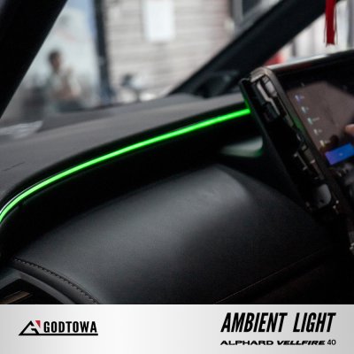 ผลงานการติดตั้ง AMBIENT LIGHT สำหรับ ALPHARD40 VELLFIRE40