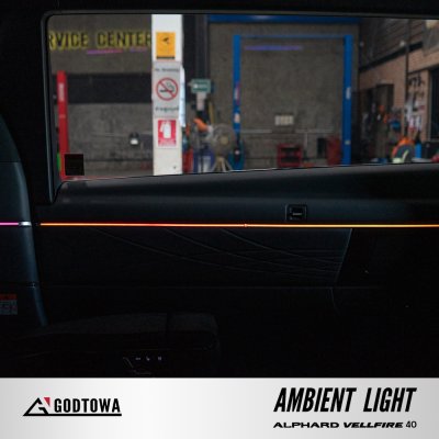 ผลงานการติดตั้ง AMBIENT LIGHT สำหรับ ALPHARD40 VELLFIRE40