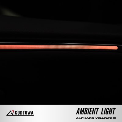 ผลงานการติดตั้ง AMBIENT LIGHT สำหรับ ALPHARD40 VELLFIRE40