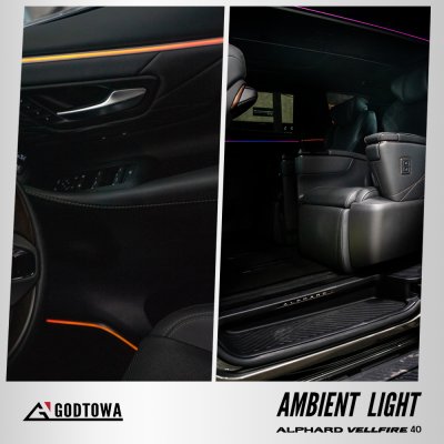ผลงานการติดตั้ง AMBIENT LIGHT สำหรับ ALPHARD40 VELLFIRE40