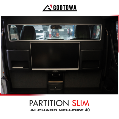 PARTITION SLIM – ฉากกั้นห้องโดยสารสุดบางเฉียบ สำหรับ ALPHARD / VELLFIRE 40 (2024 ขึ้นไป)
