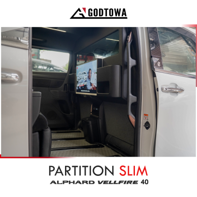 PARTITION SLIM – ฉากกั้นห้องโดยสารสุดบางเฉียบ สำหรับ ALPHARD / VELLFIRE 40 (2024 ขึ้นไป)