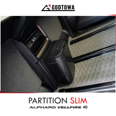 PARTITION SLIM – ฉากกั้นห้องโดยสารสุดบางเฉียบ สำหรับ ALPHARD / VELLFIRE 40 (2024 ขึ้นไป)