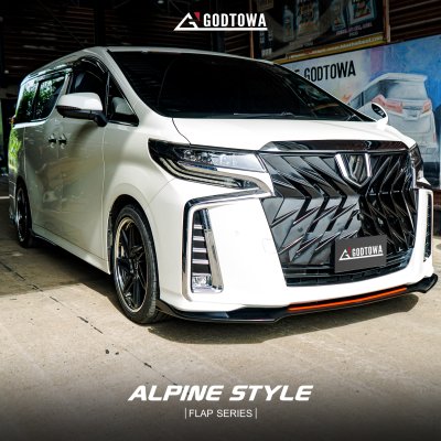 ผลงานการติดตั้งชุดแต่งAlpine Style Flap / Series สำหรับ Alphard 30