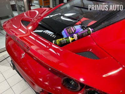 ขัดฟื้นฟูสภาพสีรถ Ferrari F8 Tributo ด้วยผลิตภัณฑ์ 3D Car Care และเครื่องขัดสีรถ Shine Mate รุ่น EX620