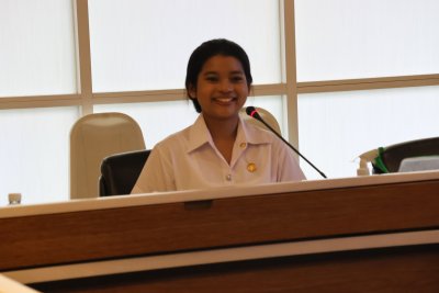 ภาพบรรยากาศการสัมภาษณ์คัดเลือกนักศึกษาทุนประจำปี 2568