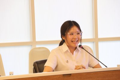 ภาพบรรยากาศการสัมภาษณ์คัดเลือกนักศึกษาทุนประจำปี 2568