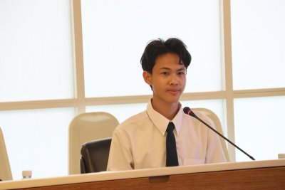ภาพบรรยากาศการสัมภาษณ์คัดเลือกนักศึกษาทุนประจำปี 2568