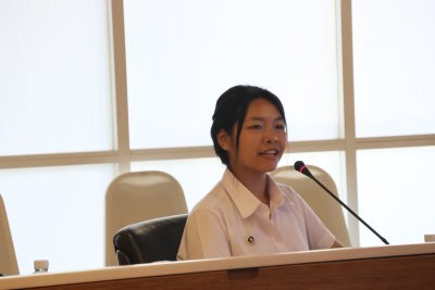 ภาพบรรยากาศการสัมภาษณ์คัดเลือกนักศึกษาทุนประจำปี 2568